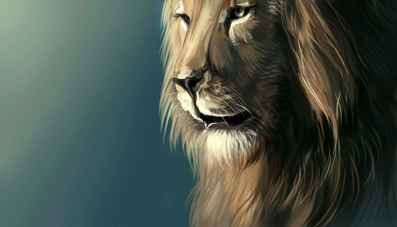 blog alpha lion painting
